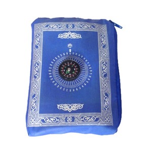 Nouvelles idées de produits 2023 Tapis de prière musulman de poche écologique Tapis de prière de voyage avec boussole - Product Image 5