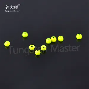 Beads Fishing Custom Colors Shape And Size Tungsten Round Shape Colorful Fishing Beads