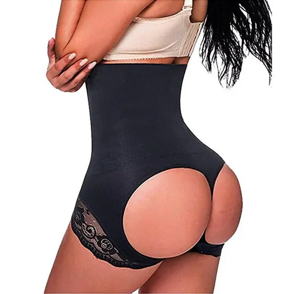 Modeladores de bunda femininos, levantamento de calcinha, cintura alta, quadril, controle da barriga, S-SHAPER