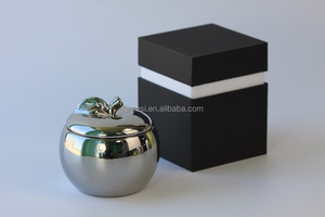 Personnalisé en forme de <span class=keywords><strong>pomme</strong></span> en céramique parfumée canlde pot gros - Product Image 5