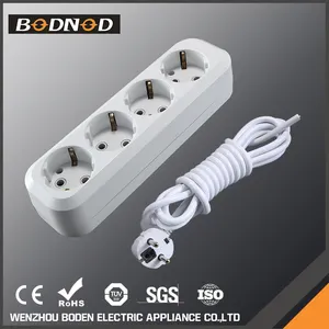 Fonte de alimentação tomada eléctrica multi plug europeia, régua de energia universal, power strip surge protector