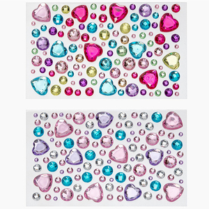 Etiqueta engomada barata del teléfono de la gema del rhinestone de las joyas del diamante autoadhesivo multicolor para la decoración - Product Image 5