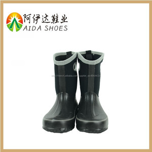 Kid 's <span class=keywords><strong>noir</strong></span> moitié néoprène caoutchouc bottes - Product Image 5