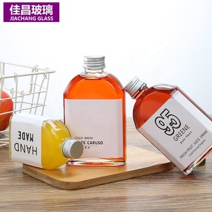 Trong Kho 100Ml <span class=keywords><strong>200Ml</strong></span> 250Ml 350Ml Chai Thủy Tinh Phẳng Chai Rượu Vang Với Nắp Vặn Kim Loại - Product Image 4