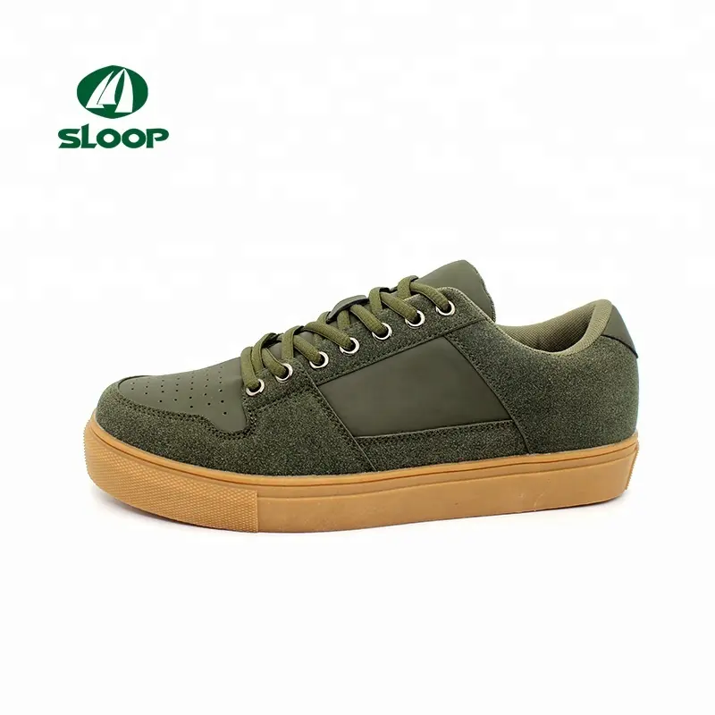Недорогие мужские замшевые ботинки зеленого цвета