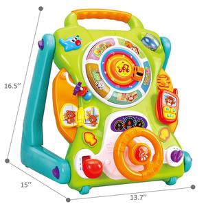 Marche-bébé 3 en 1 en plastique, <span class=keywords><strong>table</strong></span> d'activités et tableau de <span class=keywords><strong>dessin</strong></span> pour les garçons et les filles de 0 à 3 ans - Product Image 2