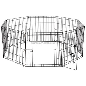 Huisdier Box Hond Konijn Puppy Spelen Pen Kooi Opvouwbare Omheining Krat Achthoekige Metalen Hond Hek Konijn Hekwerk 8 Panelen - Product Image 2