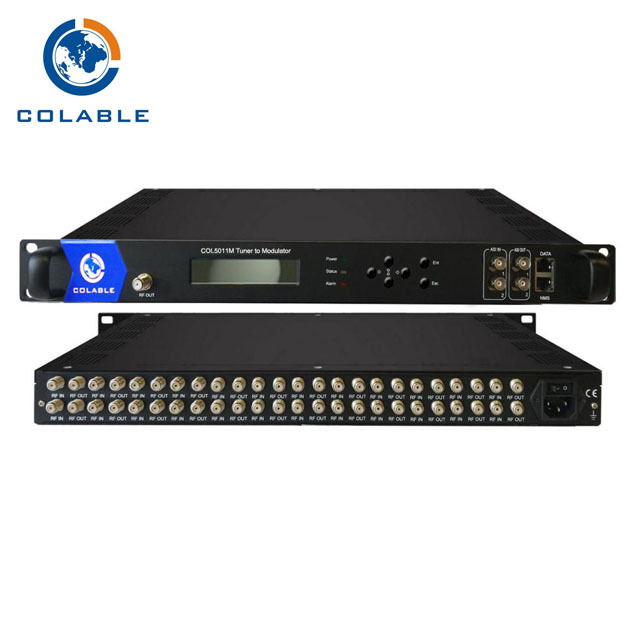 Cabecera Digital satélite DVB-S2 a DVB-T COFDM modulador COL5011M