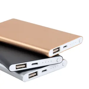 Einzigartige Geschenk ideen Tragbar 3000mAh 4000mAh Tragbare Power Bank Pocket Schlankes Handy-Ladegerät mit LED-Anzeige für iPhone 7