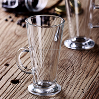 Tasses à café irlandais élégantes, verre à latte, verre à cappuccino en vente