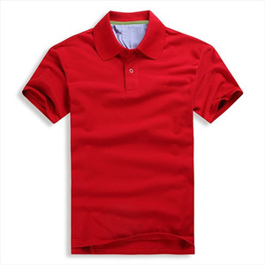Camiseta de color sólido personalizada de alta calidad 65% algodón 35% poliéster CVC tela Piqué polos - Product Image 3