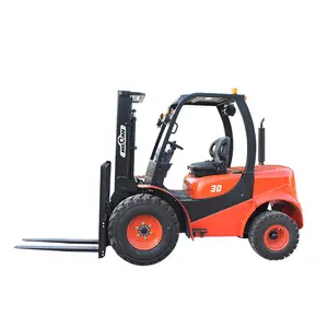 3T Rough Terrain Forklift CPCD30, powered pallet truck