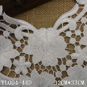 Grande <span class=keywords><strong>Applique</strong></span> de décolleté en dentelle de <span class=keywords><strong>Venise</strong></span>, accessoire de col en dentelle, garniture de patch de cou en dentelle