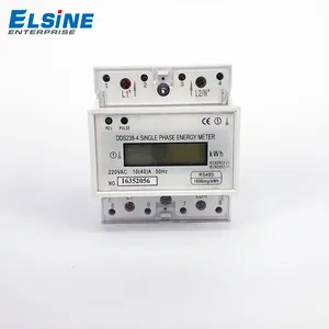 China Manufacturer DDS238-4 Single Phase Four wire 230v 50/60hz Kwh Meter Energy Meter to rs485