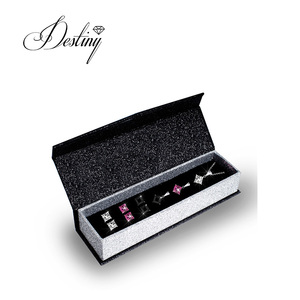 Daisini עיצוב חם משובץ גבישי <span class=keywords><strong>swarovski</strong></span> קריסטלים שרשרת ותליון עגילים משובצים לנשים - Product Image 6