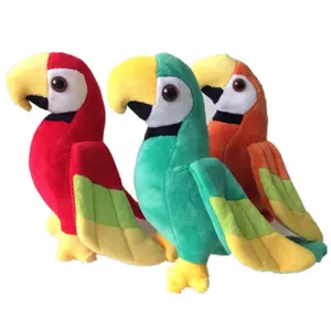20/25cm Cute Plush Rio Macaw Parrot Plush Toy Stuffed Doll Bird Birthday Gift Home Shop Decor
