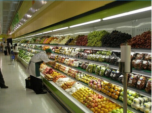 Refrigerador de Exhibición para <span class=keywords><strong>Supermercado</strong></span>, Unidad Dividida, Vitrinas de Pared, Enfriadores de Bebidas, Enfriador de Cerveza, <span class=keywords><strong>Supermercado</strong></span> Abierto en Guangzhou - Product Image 3