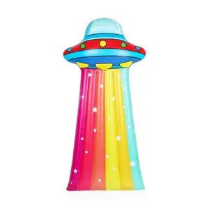 Attress-flotador inflable para piscina de agua, flotador de 175x85cm de arcoíris para fiesta en la playa