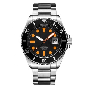 Montre de plongée automatique pour hommes, montre mécanique avec Logo personnalisé, étanche, <span class=keywords><strong>200</strong></span> mètres, étiquette privée - Product Image 2