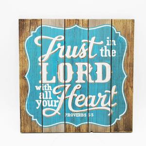 Großhandel Religiöse Billige Holzwand Dekor Psalm Plaque
