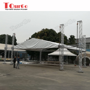 Outdoor Event Party Pyramide Dach binders ystem mit Flügeln für LED-Bildschirm Soundsystem TourGo