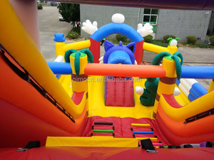 <span class=keywords><strong>Gran</strong></span> <span class=keywords><strong>castillo</strong></span> hinchable patio diversión diapositiva inflable constructor tierra gorila dinosaurio inflable trampolín de China - Product Image 6