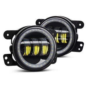 4 pollici Ha Condotto Le Luci Fendinebbia con Halo Anello per il 1997-2016 Jeep Wrangler TJ JK Illimitato <span class=keywords><strong>2</strong></span> Porta 4 porta Wrangler JK accessori - Product Image 1