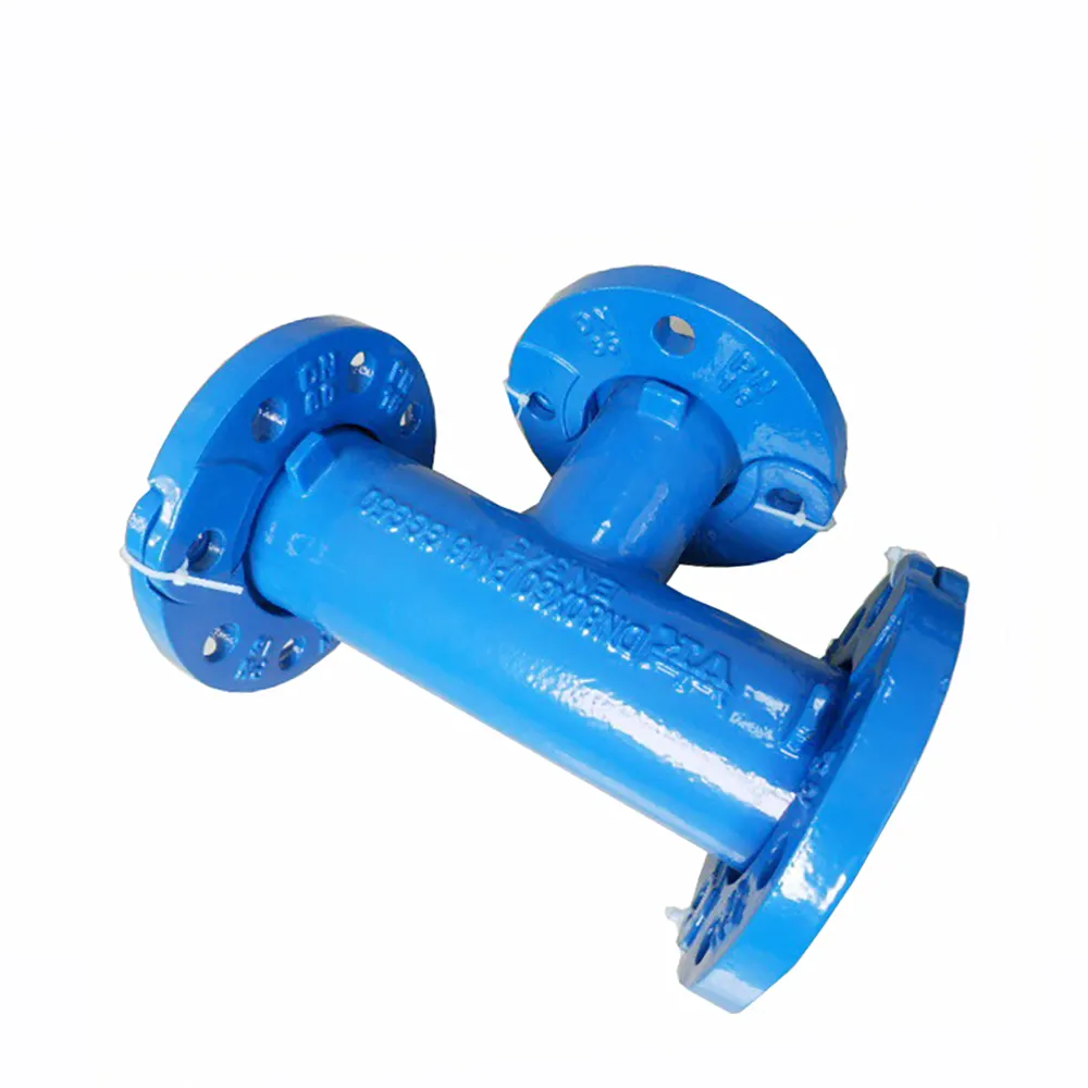 Ductile Iron Pipe Fitting all loose flange tee with 3 loosing flanges