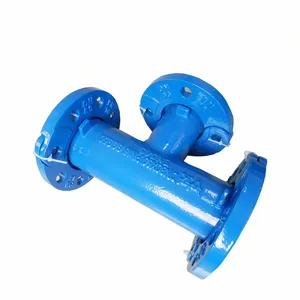 Raccord de tuyauterie en fonte ductile, tout en fonte, avec bride libre, en forme de T, avec 3 brides libres - Product Image 1
