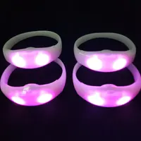 Shenzhen - Remote Controlled LED Flashing Bracelets with Logo