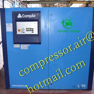 L80, L55 L75 L90 L80 L110 L132 L140, CompAir compressor de ar rotativo com final de ar do parafuso, único estágio