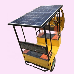 Triciclo para Pasajeros con Energía Solar, Venta Caliente 2021, Transporte Eléctrico, Velomóvil para Filipinas - Product Image 3