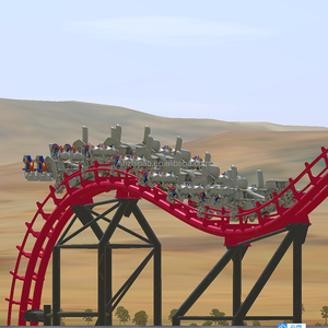 Manège à rouleaux <span class=keywords><strong>4D</strong></span> en acier de type moyen Zhipao de Chine, équipement de divertissement extérieur pour parcs d'attractions, à vendre - Product Image 5