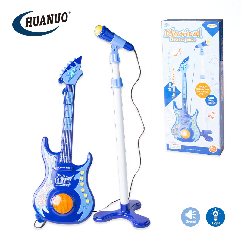 Набор музыкальных инструментов для детей, игрушка с микрофоном, мини-гитара для детей от 6 лет