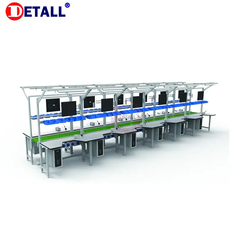 electronic automatic computer mobile laptop conveyor assembly line for factory