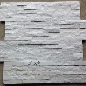 Pure White Ledgestone Veneer <strong>Stone</strong> Wall Tile <strong>Stacked</strong> <strong>Stone</strong> - Product Image 1