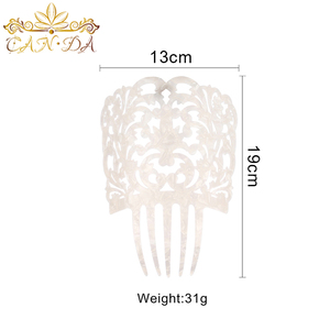 رأس الزفاف اكسسوارات يتوهم رخيصة السليلوز خلات الشعر عصا الزفاف العروس الشعر مشط - Product Image 3