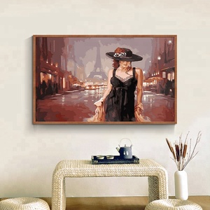 Moderne mur art <span class=keywords><strong>sexy</strong></span> lady 3d diamant peinture avec cadre - Product Image 4