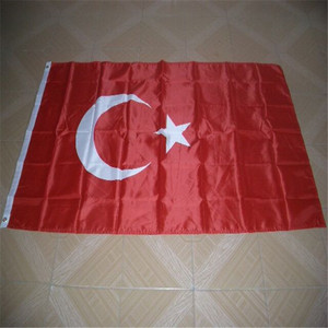 Bandiere della bandiera della turchia di dimensioni personalizzabili 3x5ft economiche di alta qualità - Product Image 5