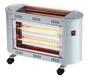 Chauffage à main électrique de salle à quartz, nouveauté, <span class=keywords><strong>1500w</strong></span>, avec roulettes et interrupteur de sécurité - Product Image 2