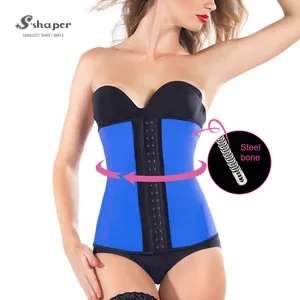 S-shapper腰部训练器紫色Fajas哥伦比亚腰部训练乳胶紧身胸衣塑身衣腰带