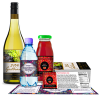 Individuelle Kunststoff-Glasflasche glänzende Oberfläche wasserdichte Goldfolie Haustierfutter Wein Saft Bier Kerze Kosmetik Versand individuelles Logo
