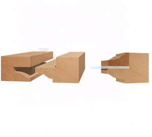 L-N116 1/2 "Shank ogee 2 cái cửa kính đường sắt và Stile Router Bit Set <span class=keywords><strong>C3</strong></span> <span class=keywords><strong>Carbide</strong></span> Tipped công cụ cắt gỗ chế biến gỗ Router bit - Product Image 3