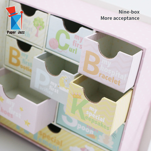 <strong>Baby</strong> Multi Drawer Milestone Storage <strong>Box</strong> in Memory <strong>Baby</strong> <strong>Keepsake</strong> Storage <strong>Box</strong> - Product Image 2