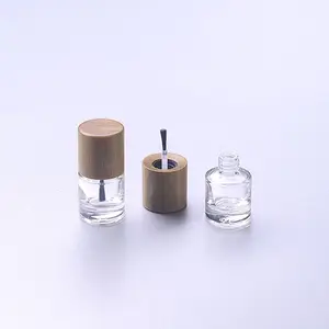 New Product Bamboo Wooden Cap For 13mm 15mm Cosmetic Glass Nail Polish Bottle With Twist Cap