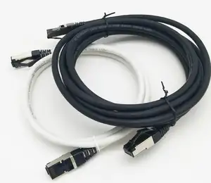 Kabel Patch SFTP Cat8 2000MHZ, Panjang 1M/2M/3M/5M/10M/30M untuk Pilihan Jaket LSZH/PVC