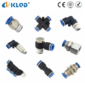 Ningbo Manufacturer Plastic Brass Air Tube Hose Pneumatic Push in Fittings