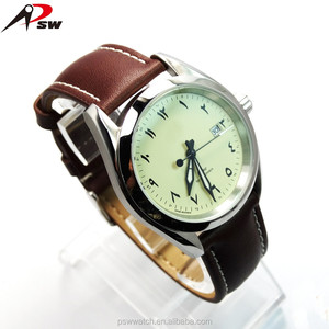 316L Stainless Steel <strong>Arabic</strong> <strong>Numerals</strong> Dials <strong>Watches</strong> logo Design Japan Quartz <strong>Watch</strong> with Date - Product Image 1