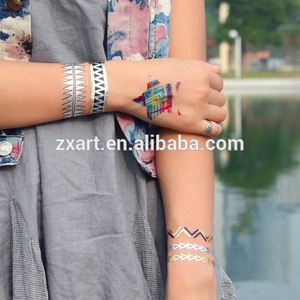 Plus récent 2015 d'or. loup autocollants de <span class=keywords><strong>tatouage</strong></span> - Product Image 2