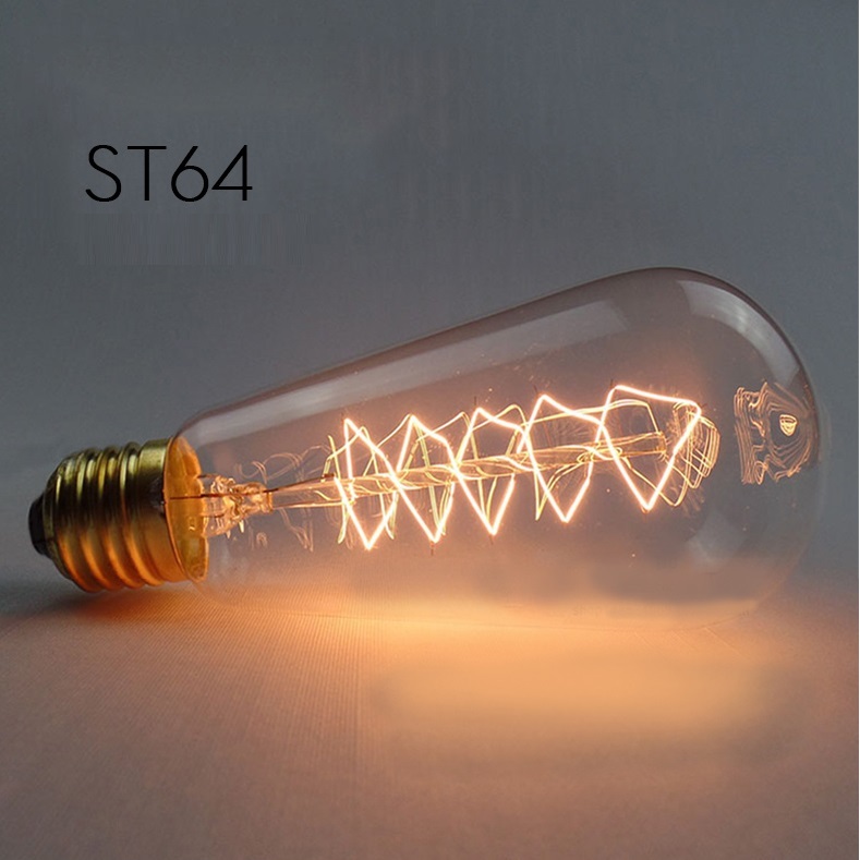 Fabricant Rétro Lumière ST64 G80 G95 G125 T30 E26 E27 B22 25w 40w 60w Décoratif En Verre Vintage À Incandescence Edison ampoule